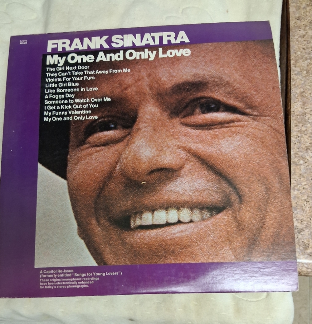 Frank Sinatra Vinyl Record - My One And Only Love LP